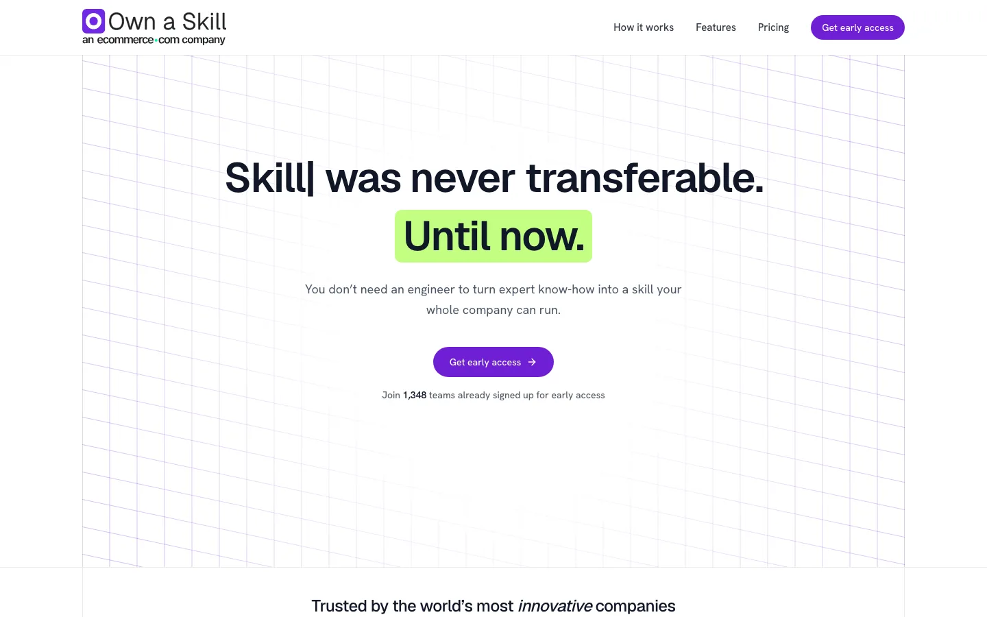 Own a Skill home page